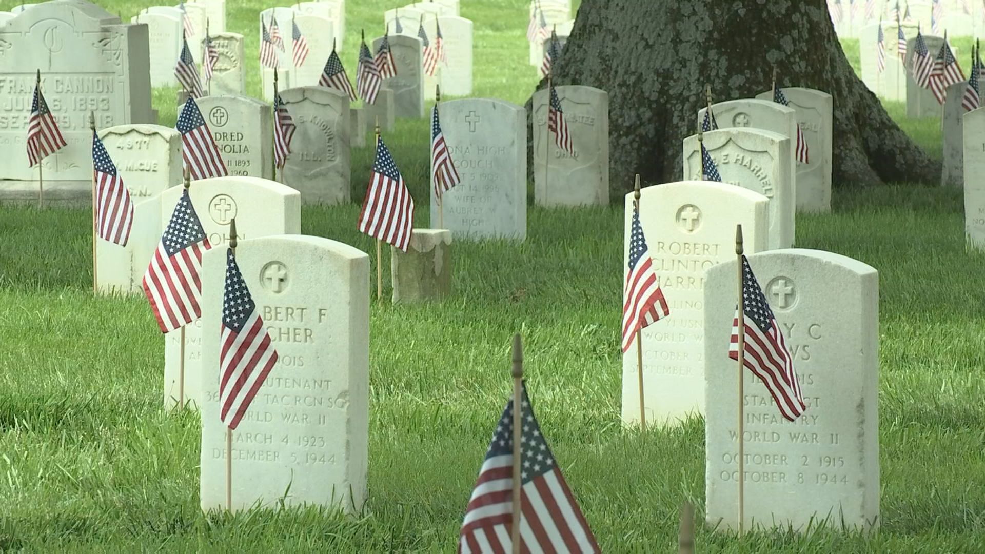 Mound City Cemetery flag